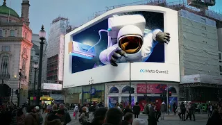 Piccadilly Circus 3D billboard takeover | Meta Quest