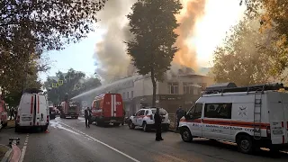 Сгорел «старый нарсуд»