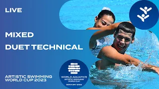 LIVE | Mixed Duet Technical | Artistic Swimming World Cup 2023 | Soma Bay