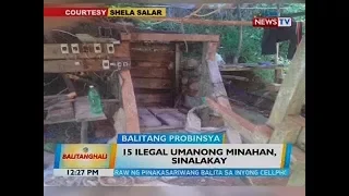 BT: 15 ilegal umanong minahan, sinalakay