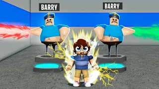 Trolling with SUPER POWERS in Barry's Prison Run Obby Roblox