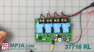 12 VDC 4 Channel Adjustable Sequential Controller 37716 RL MPJA.com