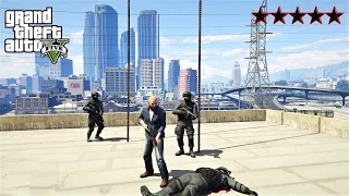 GTA 5 - Michael’s FIVE STAR COP BATTLE!! (GTA V Funny Moments)