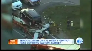 Serious crash I-75 and Gratiot