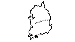 how to draw map of south korea#ranieasydrawing