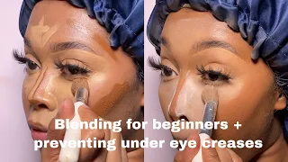 Blending 101 + Preventing under eye creases | Beginner friendly