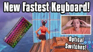 Trying The New FASTEST Keyboard On Fortnite! - Better Than Apex Pro!?