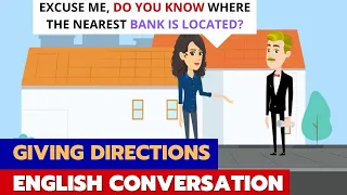 ENGLISH CONVERSATION | ASKING ABOUT LOCATION | GIVING DIRECTIONS