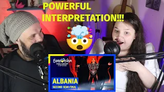 MY WIFE REACTS TO ALBINA & FAMILJA KELMENDI - DUJE | SECOND SEMI-FINAL REACTION