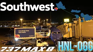 Full Flight Southwest Airlines Hawaii Inter-Island Boeing 737 MAX 8 Honolulu (HNL)-Kahului (OGG)