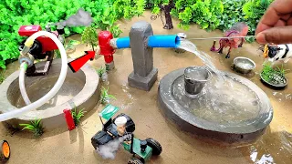 diy tractor making mini tube well | diy tractor | water pump |  @KeepVilla