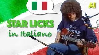 Star licks Brian May (guitar tutorial 1983) - "PARLA in ITALIANO"