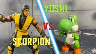 Scorpion vs Yoshi (MORTAL KOMBAT STOPMOTION)