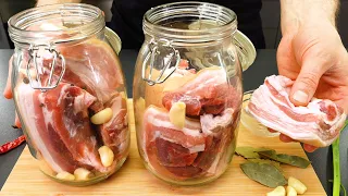 I've never made such delicious salted bacon in a jar. Secret Recipe.