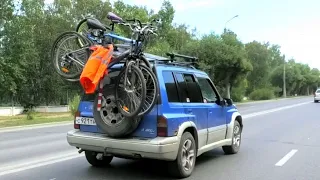 самодельный Багажник на автомобиль для перевозки велосипеда