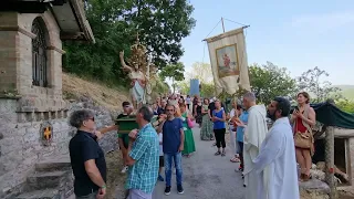 San Giovanni di Spello. Giugno 2022. Festeggiamenti e processione .by Leandro Calzolari.