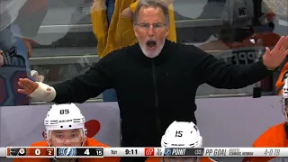 John Tortorella refuses to leave after being ejected [FULL SEQUENCE]