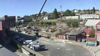 Milgard Hall Construction Timelapse 2022 - UW Tacoma