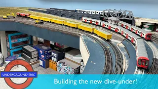 London Underground model railway build 9 - NEW SECTION! Constructing the dive under baseboards