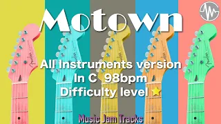 Motown Jam C Major 98bpm All Instruments version BackingTrack