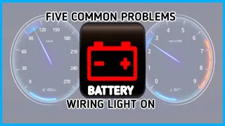 five problems cause battery warning light on dashboard! charging system problem solved