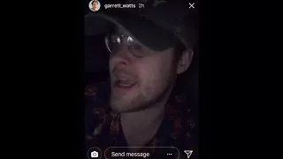 Garrett Watts Instagram Story (4/3/18)