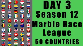 Marble Race League 2020 Season 12 Day 3 Marble Point Race in Algodoo / Marble Race King