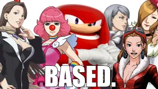 Knuckles rates ACE ATTORNEY WOMEN