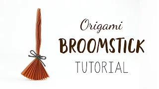 Easy Origami Broomstick Tutorial - Halloween DIY - Paper Kawaii