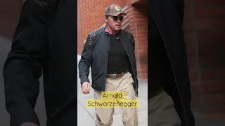 EXCLUSIVE _Arnold Schwarzenegger takes his hummer out for lunch in Brentwood.