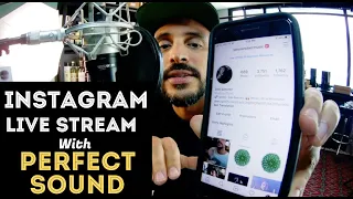 How to Instagram Live Stream with Professional Sound / Audio