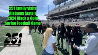 251 Family 7v7 visits Alabama State University’s 2024 Black & Gold Spring Football Game