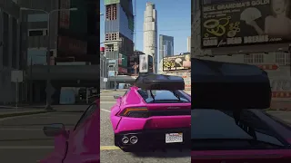 Jimmy Found Pink Luxury Lamborghini Car Gta 5 Gameplay #gta5 #shorts