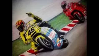 Epic Valentino Rossi vs Biaggi Middle Finger incident