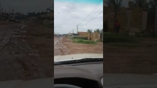 Driving on the Dongdok to Sikeut road Vientiane Lao