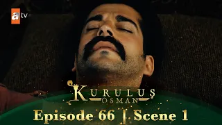 Kurulus Osman Urdu | Season 1 Episode 66 Scene 1 | Osman Sahab ki haalaat theek nahin hai!