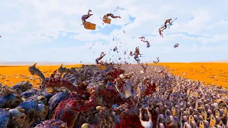 1 MILLION Egyptian Spearman VS 10,000 Troll  - Ultimate Epic Battle Simulator 2 UEBS 2