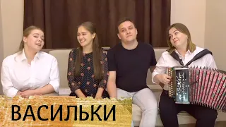 Васильки - поёт ансамбль Пташица, игра на гармони Лия Брагина