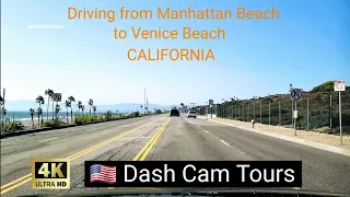 Scenic Drive from Manhattan Beach to Venice Beach 2020 4K Dash Cam Tours