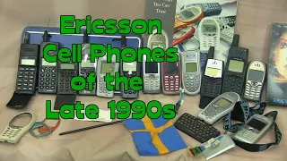 Ericsson cell phone prototypes from the late 1990s to early 2000s