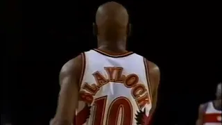 Mookie Blaylock Hawks 27pts 7asts vs Bullets (1996)