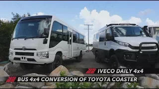 Bus 4x4 4WD Tour Buses conversion of Coaster & Daily