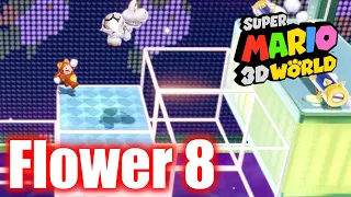 Super Mario 3D World - World Flower 8 - Blast Block skyway - All Stars 100% Gameplay Walkthrough