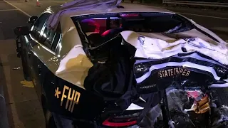 FHP trooper, 1 other hospitalized after crash on I-95
