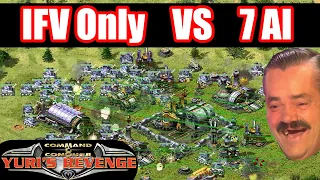 red alert 2: 7 brutal ai VS 1 IFV Only // Challenge