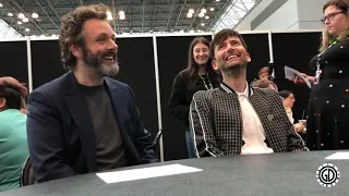 Michael Sheen & David Tennant Good Omens NYCC Interview with Geeks of Doom
