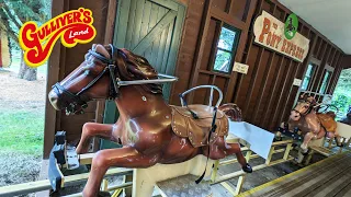 Pony Express Kids Ride at Gulliver's Land Milton Keynes (Dec 2021) [4K]