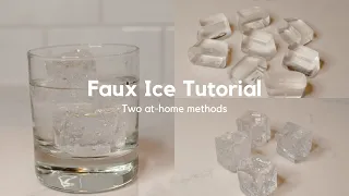 How to make DIY faux ice #fauxfoods #fakefood