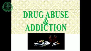 Drug Abuse, Drug Addiction & Drug Dependence