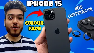 iPhone 15 Black colour fade 😡 Best iPhone 15 Camera Lens Protector | Gadgetshieldz camera lens